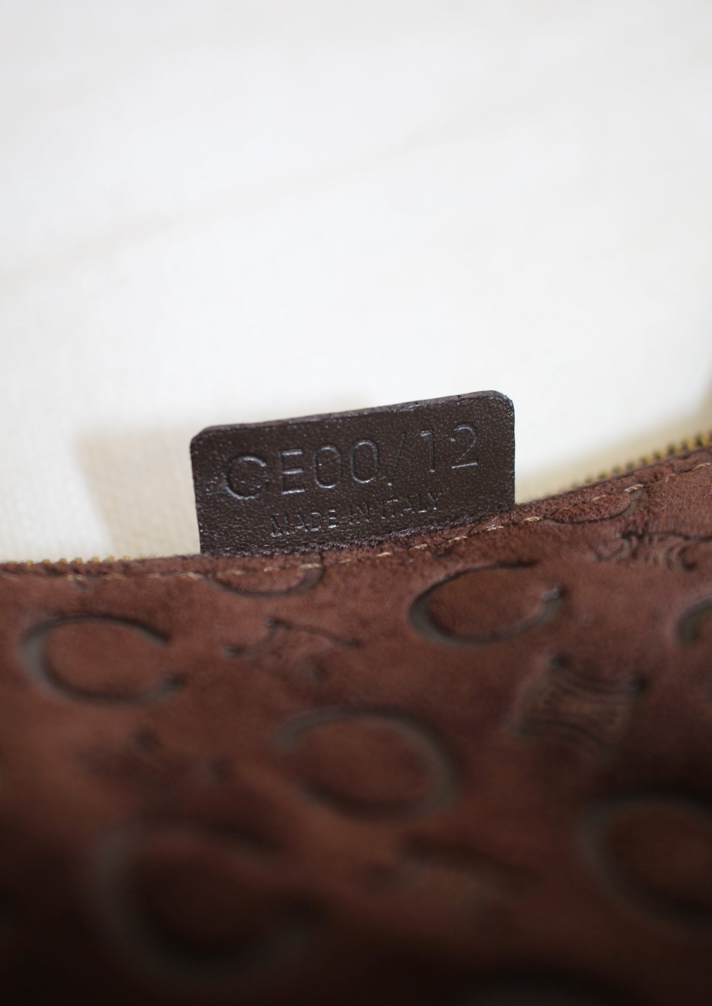 Céline Macadam Suede Shoulder Bag