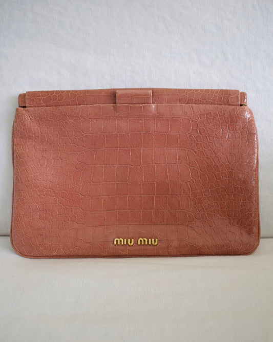 Miu Miu Enamel Clutch 