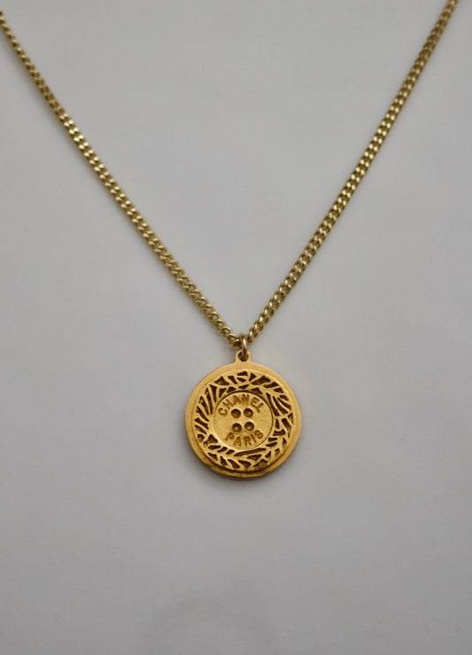 Chanel Re-worked Gold Button Necklace