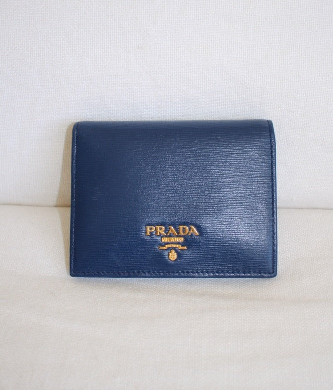 Prada Tri-Fold Leather Wallet