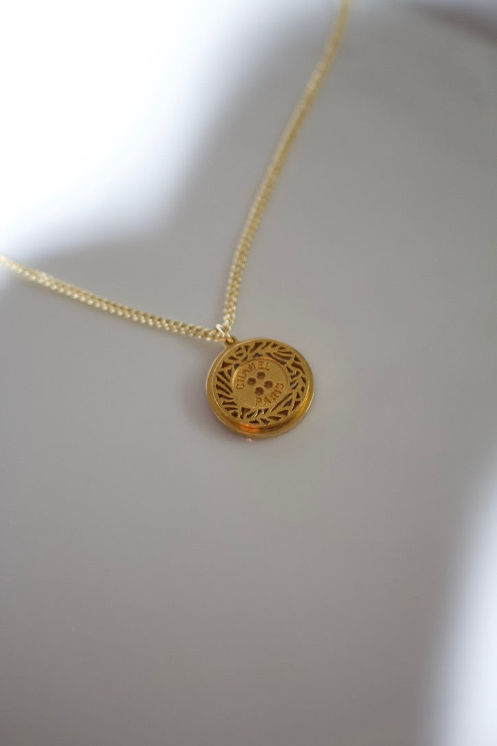 Chanel Re-worked Gold Button Necklace