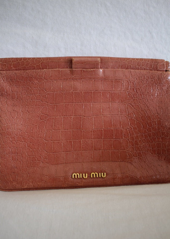 Miu Miu Enamel Clutch 